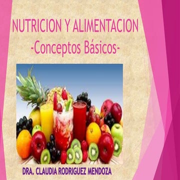 Nutrición y alimentación.