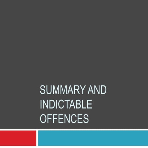1.6 summary and indictable offences