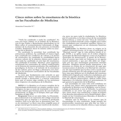 bioetica de couceiro