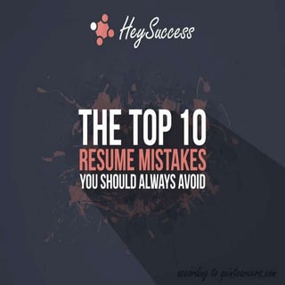 Avoid These 10 Resume Mistakes