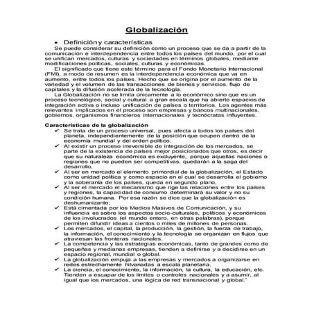 Globalización