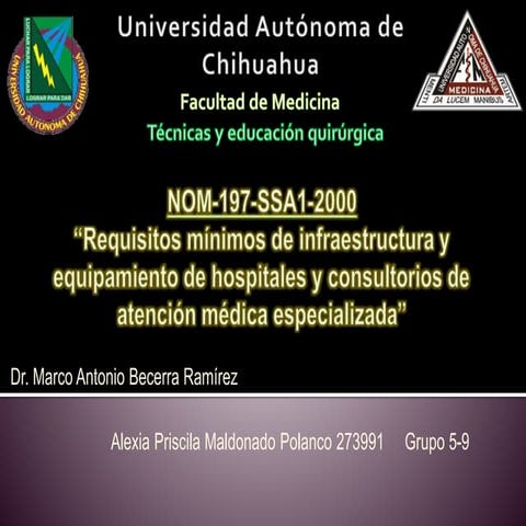 NOM-197-SSA1-2000 | PPTX