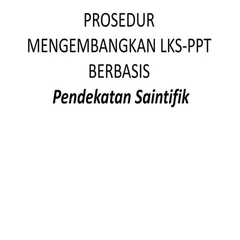 1. cara mengembangkan lks ppt-sugiarto