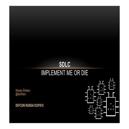 7.1. SDLC try me to implenment
