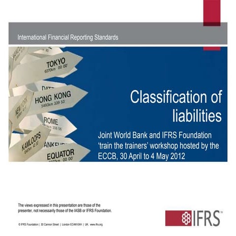 Classification of Liabilities