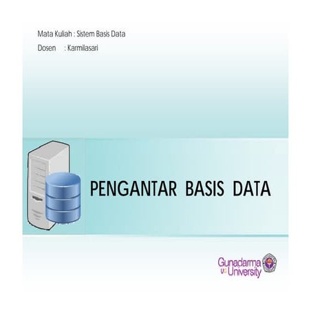 Pengantar basis data