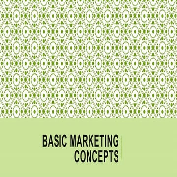 Marketing basics