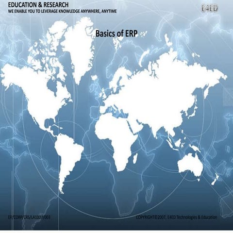 Basics of ERP
