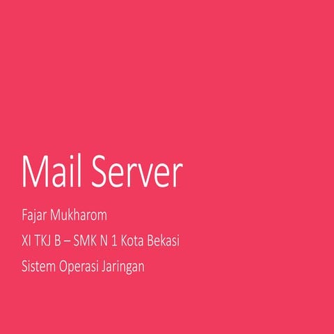 Mail server di Windows server 2008 dengan hMail