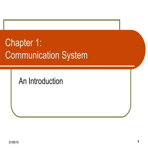 1 . introduction to communication system
