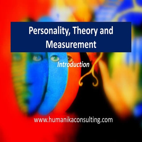 personality, theory and measurement