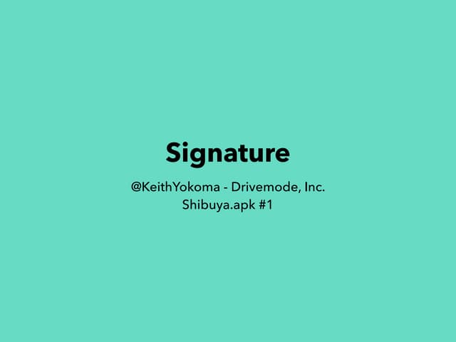 Signature