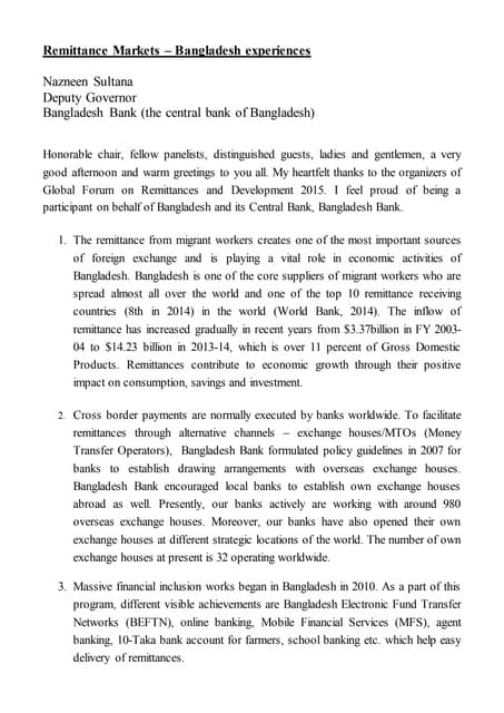 How to make a Remittance letter