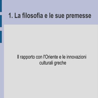 1. la filosofia   inizi (a)