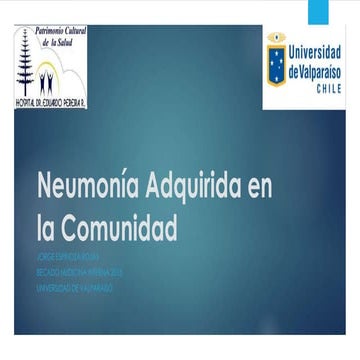 1. neumonía adquirida en la comunidad