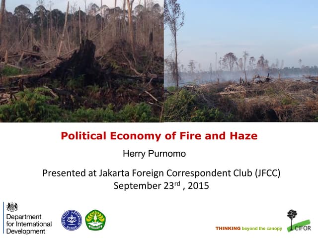 Political Economy Study of Fire and Haze in Indonesia