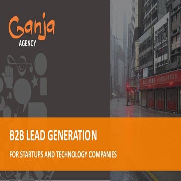 B2B Lead Generation for technology startups 