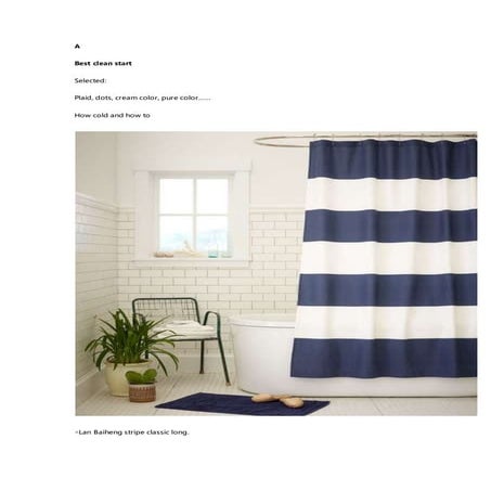 Bathroom Shower Curtain | PDF