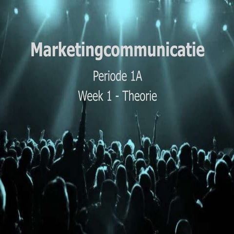 1 Marketing en communicatie | PPT