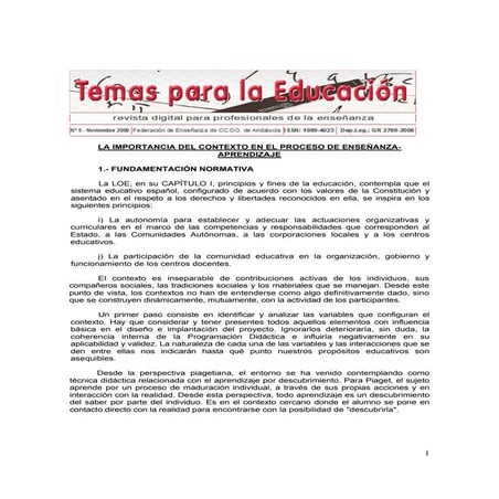 La importancia del contexto