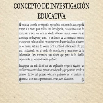 Investigación Educativa