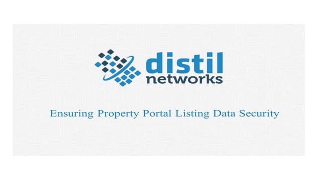 Distil Network Sponsor Presentation at the Property Portal Watch Conference -...