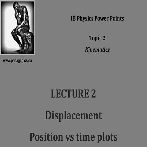 1.2   displacement and position vs time graphs