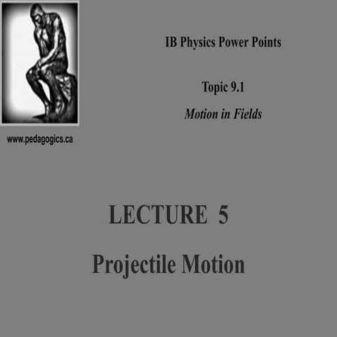 1.5    projectile motion