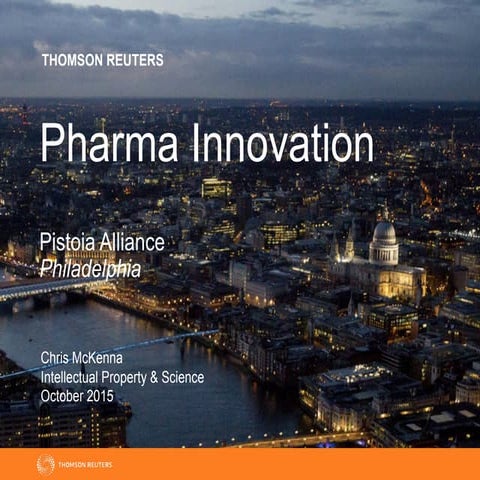Pistoia Alliance US Conference 2015 - 1.1.4 Innovation in Pharma - Chris McKenna