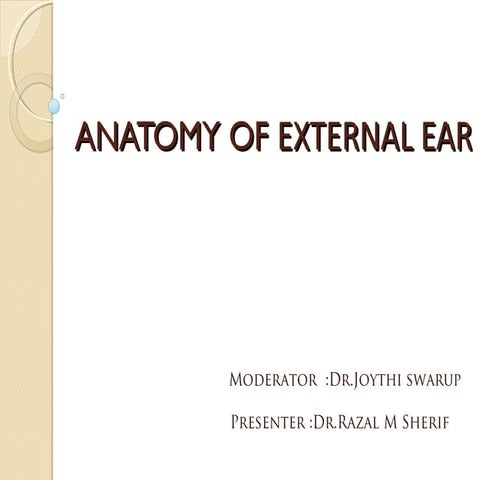 Anatomy of external ear | PPT