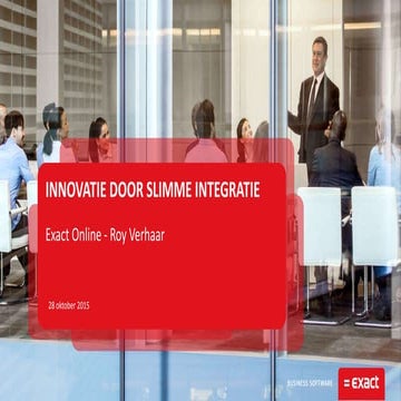 SEOshop Connect - Innovatie door slimmer integratie door Exact Online