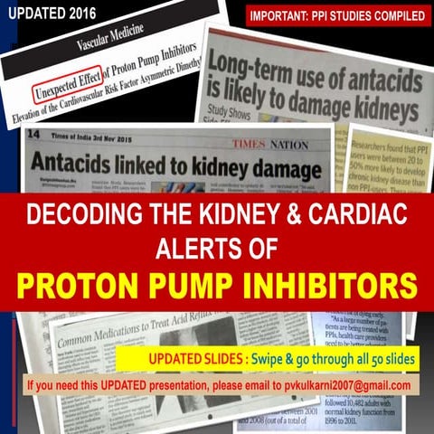 Review of new alerts on PROTON PUMP INHIBITORS (PPI) adverse effects 2016 UPD...