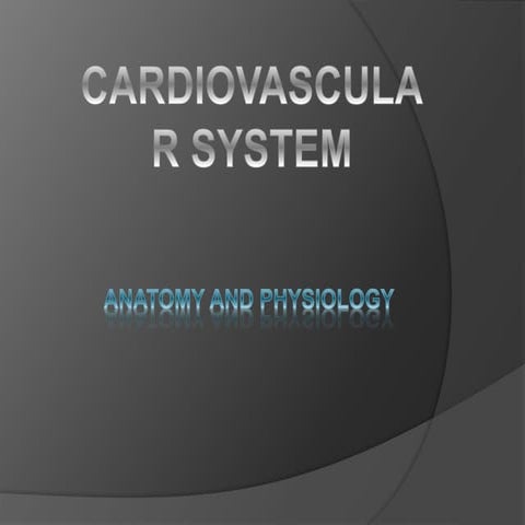 1. cardiovascular system