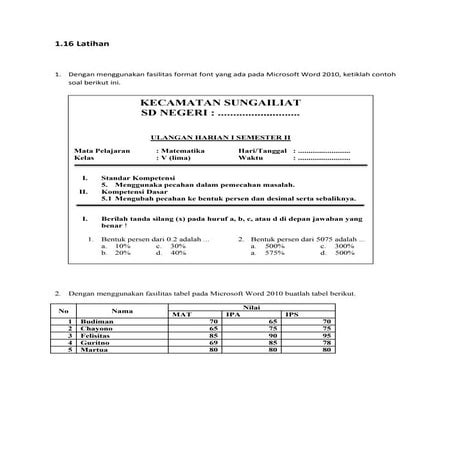 1.16 latihan