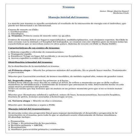 1. manejo inicial del trauma, apunte