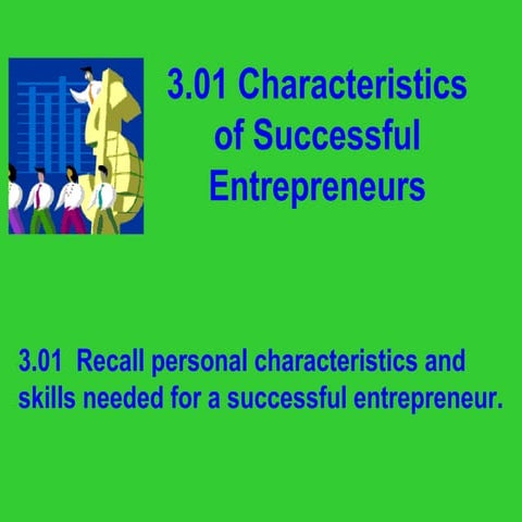 entrepreneurs skills and characteristics
