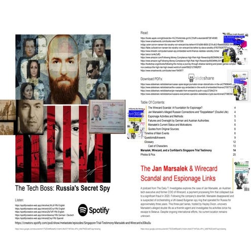 The Jan Marsalek & Wirecard Scandal and Espionage Links