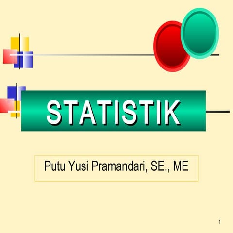 PENGENALAN STATISTIK