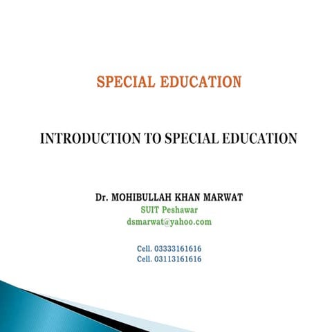 1. special education