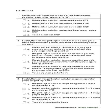 Instrumen Akreditasi