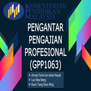 GPP1063: Integrasi Nasional dalam Pendidikan