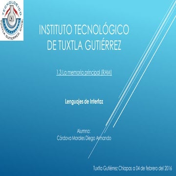 1.3 La memoria principal ram