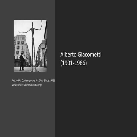 1.3 Alberto Giacometti