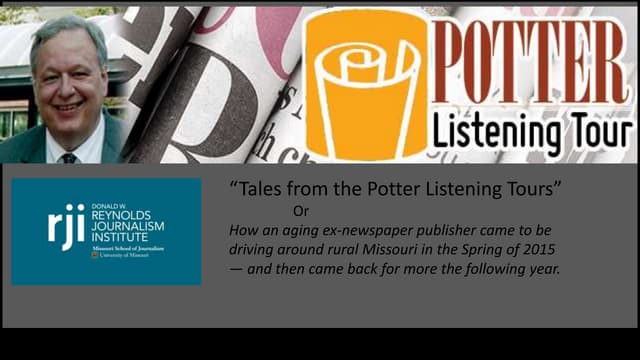 Walt Potter - The Potter Listening Tour, Parts I & II