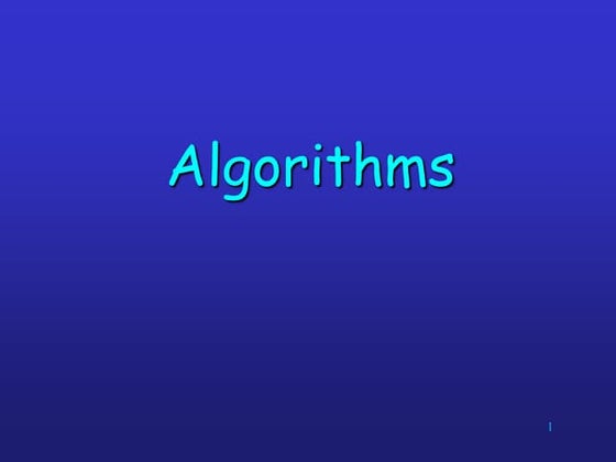 DESIGN AND ANALYSIS OF ALGORITHMS | PPT