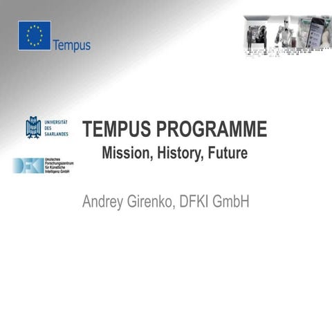 TEMPUS PROGRAMMEMission, History, Future