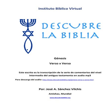 1.  génesis verso por verso