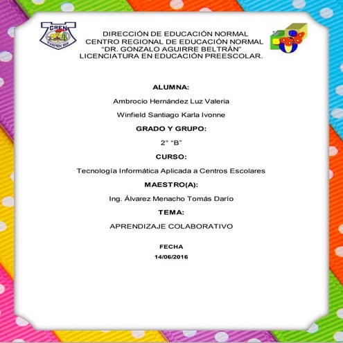 Aprendizaje colaborativo 