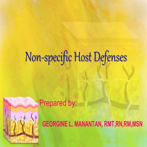 non specific host defenses