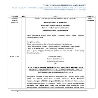 Teks Pengacara Majlis Penutupan Kem...